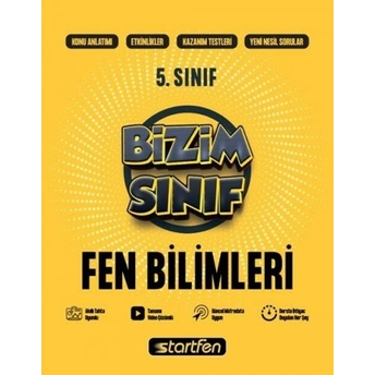 Startfen Yayınları 5. Sınıf Fen Bilimleri Etkinlikli Soru Bankası Komisyon