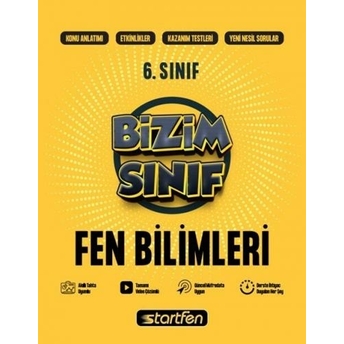 Startfen Yayınları 6. Sınıf Fen Bilimleri Etkinlikli Soru Bankası Komisyon