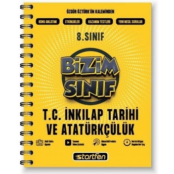 Startfen Yayınları 8. Sınıf Inkılap Tarihi Ve Atatürkçülük Bizim Sınıf Defter Komisyon