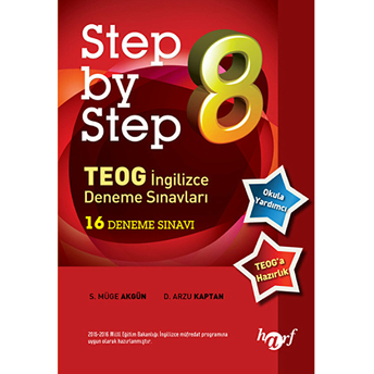 Step By Step 8. Sınıf Ingilizce 16 Deneme Sınavı Arzu Kaptan