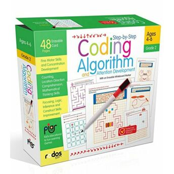 Step-By-Step Coding, Algorithm And Attention Development 2 - Grade-Level 2 - Ages 4-6 Kolektif