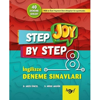 Step By Step Joy 8. Sınıf Ingilizce Deneme Sınavları Kolektif