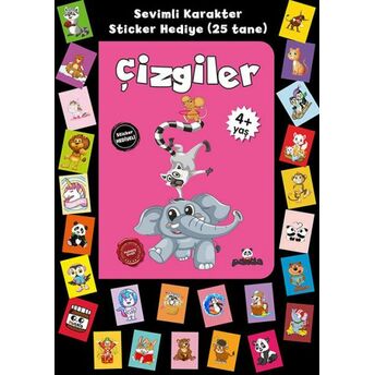 Stickerlı 4 Yaş Çizgiler