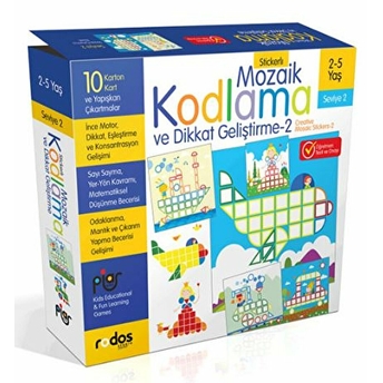 Stickerlı Mozaik Kodlama Ve Dikkat Geliştirme - 2 Kolektıf