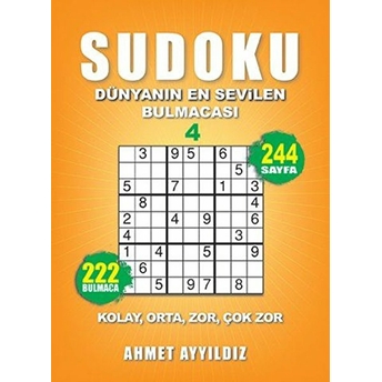 Sudoku Dünyanın En Sevilen Bulmacası 4 Ahmet Ayyıldız