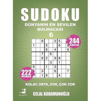 Sudoku Dünyanın En Sevilen Bulmacası 6 Celal Kodamanoğlu