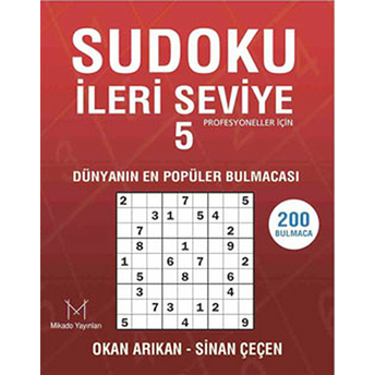 Sudoku Ileri Seviye 5 Sinan Çeçen