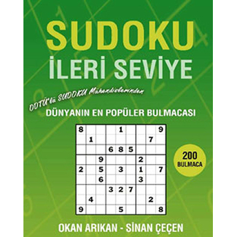 Sudoku Ileri Seviye Dünyanın En Popüler Bulmacası Sinan Çeçen