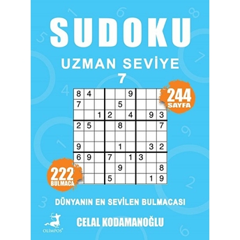 Sudoku Uzman Seviye 7 Celal Kodamanoğlu