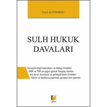 Sulh Hukuk Davaları Ciltli Fazıl Altınordu