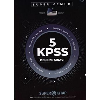 Süper Kitap Kpss 5 Deneme