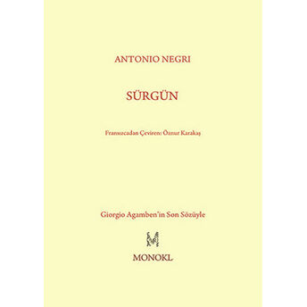 Sürgün Antonio Negri