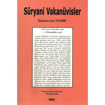 Süryani Vakanüvisler Ephrem Isa Yousif