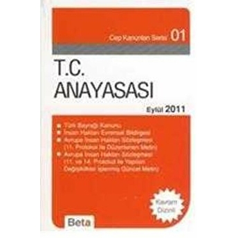 T.c Anayasası (Eylül 2011) Kolektif