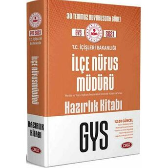 T.c. Içişleri Bakanlığı Nüfus Müdürü Gys Hazırlık Kitabı Kolektif