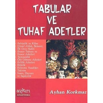 Tabular Ve Tuhaf Adetler Ayhan Korkmaz