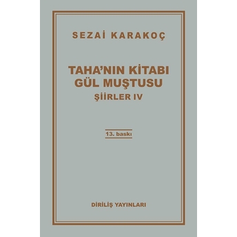 Tahanın Kitabı Gül Muştusu Sezai Karakoç