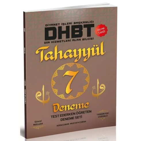 Tahayyül Yayınları Dhbt 7 Deneme Çözümlü Mustafa Çoban