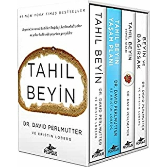 Tahıl Beyin Kutulu Özel Set - 4 Kitap Takım David Perlmutter, Kristin Loberg