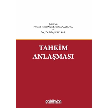 Tahkim Anlaşması Ciltli Hatice Özdemir Kocasakal