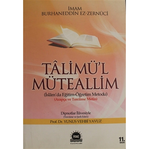 Talimü'L Müteallim Yunus Vehbi Yavuz