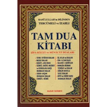 Tam Dua Kitabı (Kod:017) (2.Hm) Abdullah Karakuş