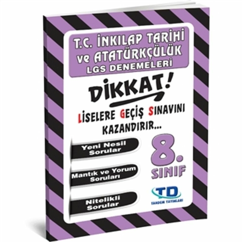 Tandem 8. Sınıf T.c. Inkılap Tarihi Ve Atatürkçülük 16 Deneme