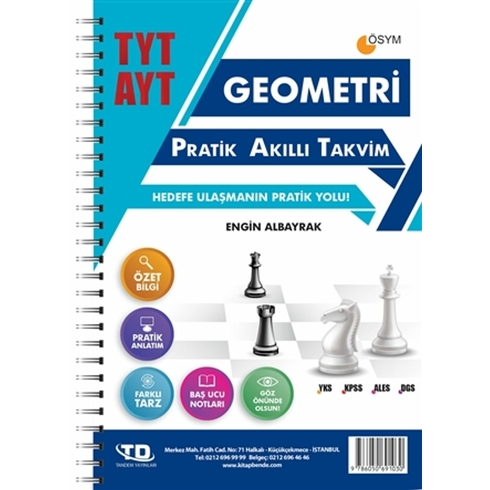 Tandem Tyt - Ayt Geometri Pratik Akıllı Takvim