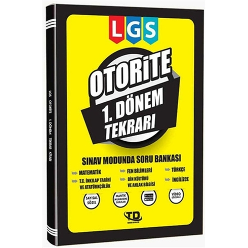 Tandem Yayınları Lgs Otorite 1. Dönem Tekrarı Soru Bankası