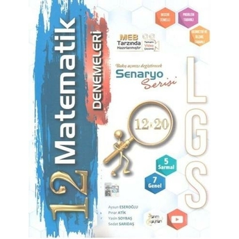 Tanım Yayınları 8. Sınıf Lgs Matematik 12X20 Deneme Komisyon