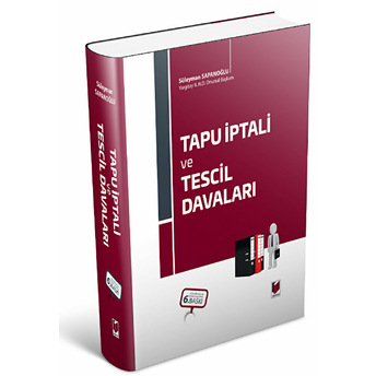 Tapu Iptali Ve Tescil Davaları Ciltli Süleyman Sapanoğlu