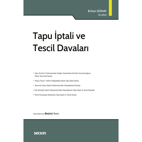 Tapu Iptali Ve Tescil Davaları Erhan Günay