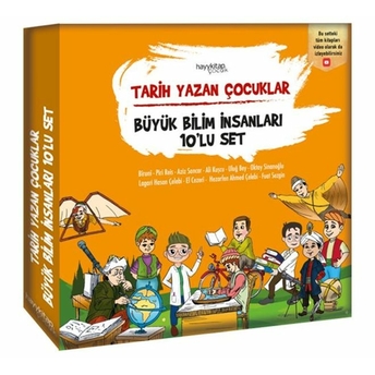 Tarih Yazan Çocuklar ( Büyük Bilim Insanları ) 10 Lu Set Ayşe Hale,Emrah Cengiz,Gökçe Demirelli Buran,Deniz Özbatur