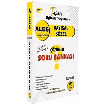 Tasarı Ales Sayısal-Sözel Çözümlü Soru Bankası Cem Keşer