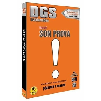 Tasarı Dgs Son Prova Tamamı Çözümlü 4 Deneme Kolektif