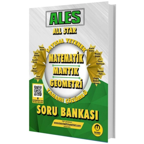 Tasarı Yayınları 2025 Ales All Star Sayısal Yetenek Matematik Mantık Geometri Soru Bankası Komisyon