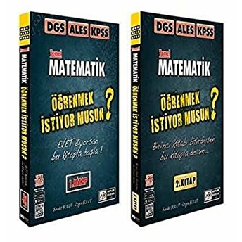 Tasarı Yayınları Matematik Öğrenmek Istiyor Musun? Video Çözümlü (2 Kitap)