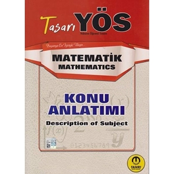 Tasarı Yös Matematik Konu Anlatımı 2020 (Yeni) Kolektif