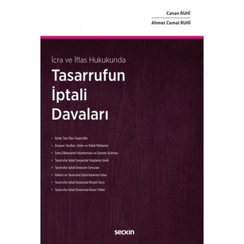 Tasarrufun Iptali Davaları Canan Ruhi