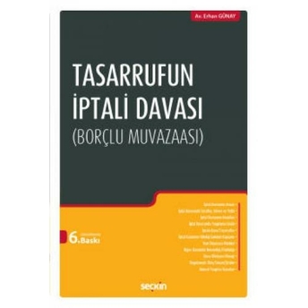 Tasarrufun Iptali Davası Erhan Günay