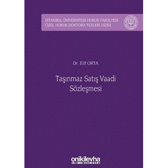 Taşınmaz Satış Vaadi Sözleşmesi - Elif Orta