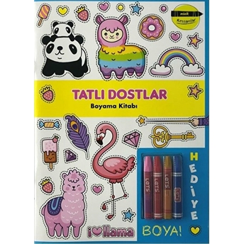 Tatlı Dostlar Boyama Kitabı - Minik Ressamlar Kolektif