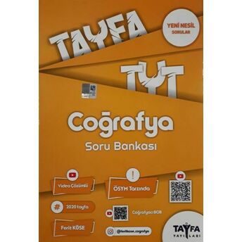 Tayfa Tyt Coğrafya Soru Bankası (Yeni) Ferit Köse