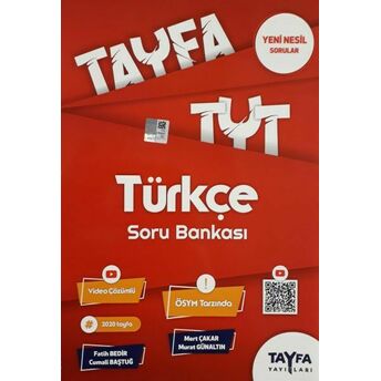 Tayfa Tyt Türkçe Soru Bankası (Yeni) Fatih Bedir, Cumali Baştuğ