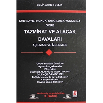 Tazminat Ve Alacak Davaları Ciltli Çelik Ahmet Çelik