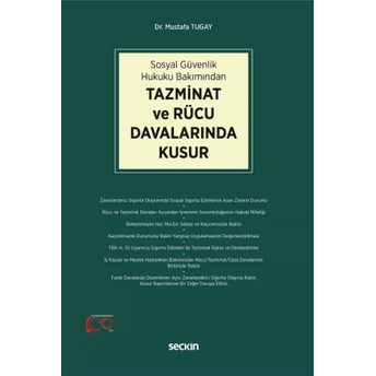 Tazminat Ve Rücu Davalarında Kusur Mustafa Tugay