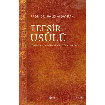 Tefsir Usulü Halis Albayrak