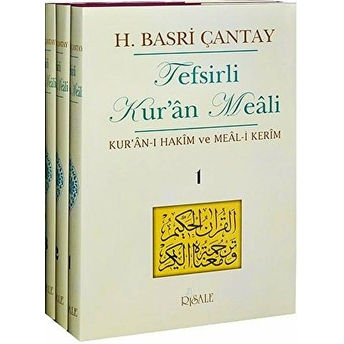 Tefsirli Kur'an Meali (3 Cilt Takım) Hasan Basri Çantay