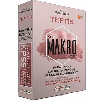 Teftiş Kpss Makro Iktisat, Para Banka, Kalkınma Büyüme, Uluslararası Iktisat Konu Anlatımlı Nurdan Aslan