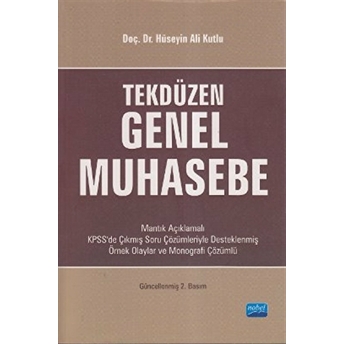 Tekdüzen Genel Muhasebe Hüseyin Ali Kutlu